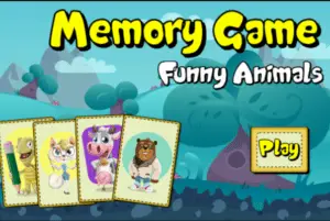 Juego de Memoria Animales Divertidos