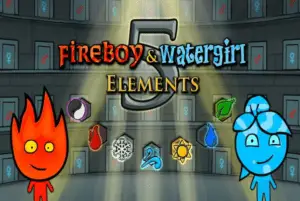 Chico de Fuego y Chica de Agua 5 Elementos
